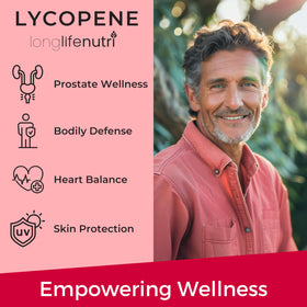 LongLifeNutri Lycopène 50mg gélules végétales avec étui à pilules