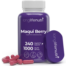 LongLifeNutri Maqui Berry 1000 mg 240 capsules végétales vue de face