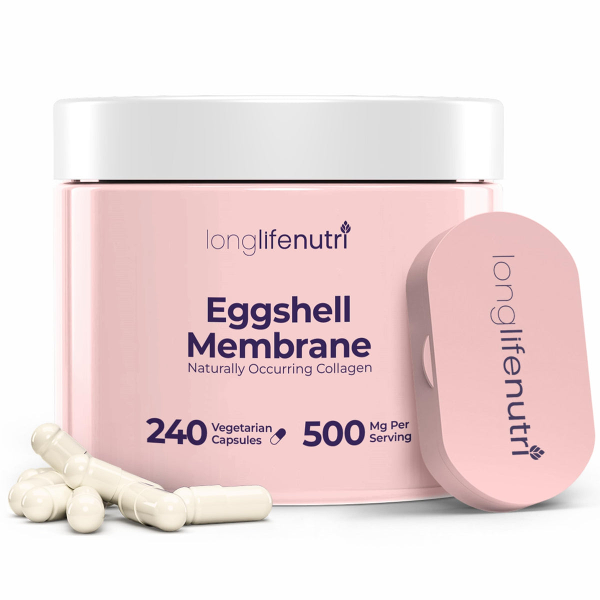 LongLifeNutri Membrane d'Oeuf 500mg bouteille vue de face