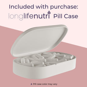 LongLifeNutri Membrane d'Oeuf 500mg capsules dans un organizer