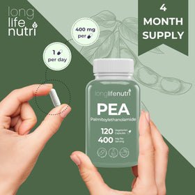 LongLifeNutri Palmitoylethanolamide capsules dans un environnement naturel