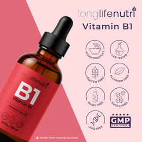 LongLifeNutri Vitamine B1 Gouttes Liquides en contexte d'utilisation
