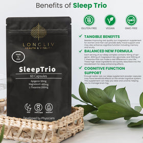 LongLiv Sleep Trio capsules close-up