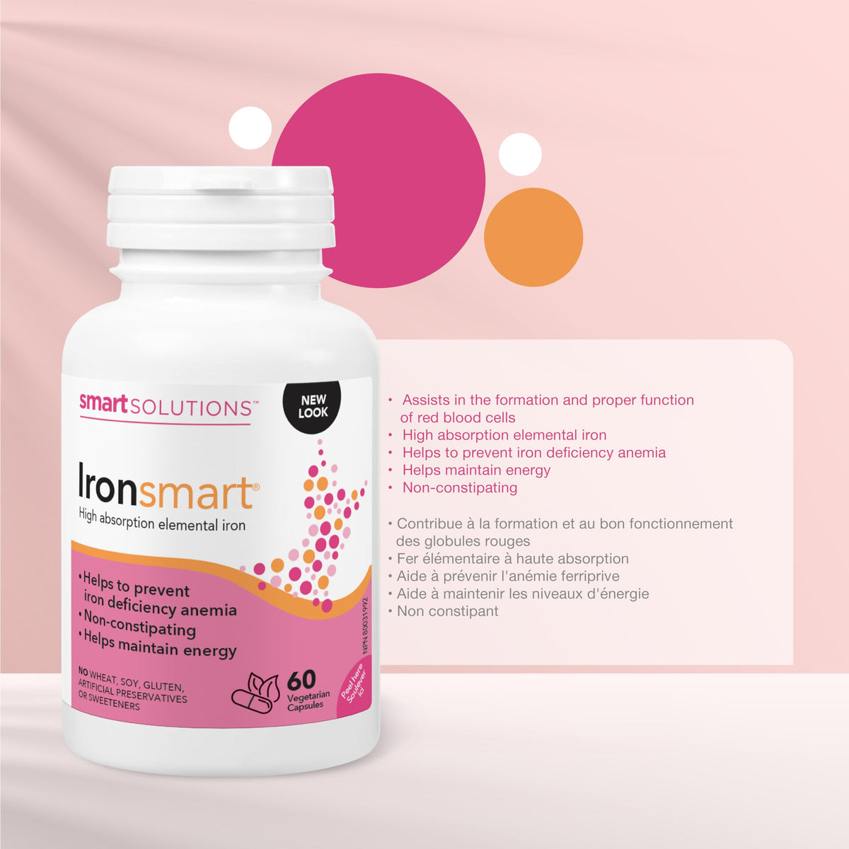 Lorna Vanderhaeghe Ironsmart 60 CT Fer Végétal Liposomal - capsules
