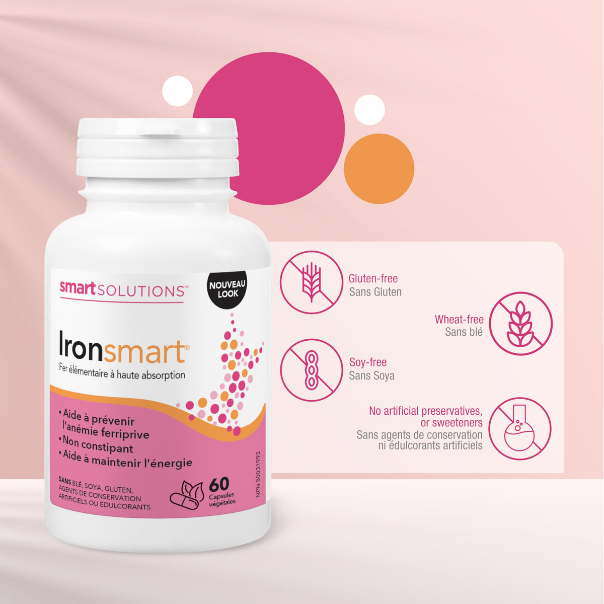 Lorna Vanderhaeghe Ironsmart 60 CT Fer Végétal Liposomal - emballage