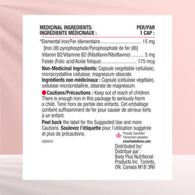 Lorna Vanderhaeghe Ironsmart 60 CT Fer Végétal Liposomal - prise de capsules