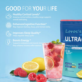 Loroc'e UltraCalm sachets au goût de limonade framboise