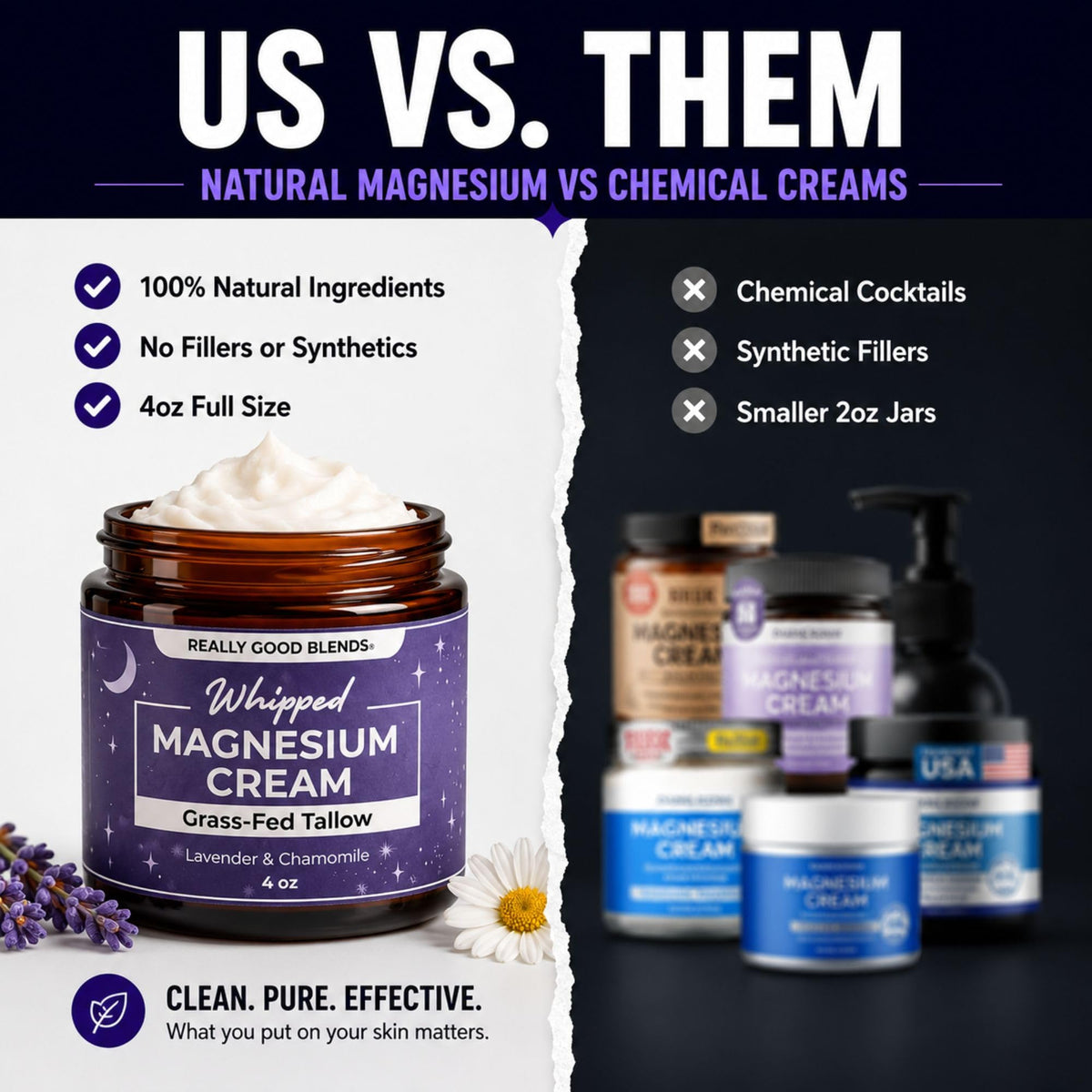 Lotion au magnésium Really Good Blends sur une table