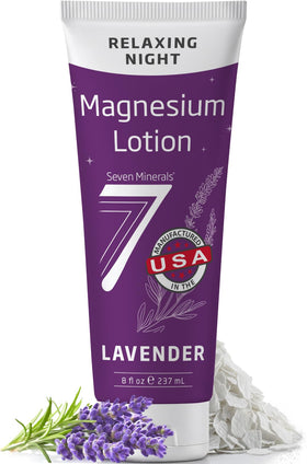 Lotion au magnésium Seven Minerals tube 8 oz vue avant