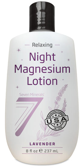 Lotion de magnésium lavande Seven Minerals 240 ml vue de face