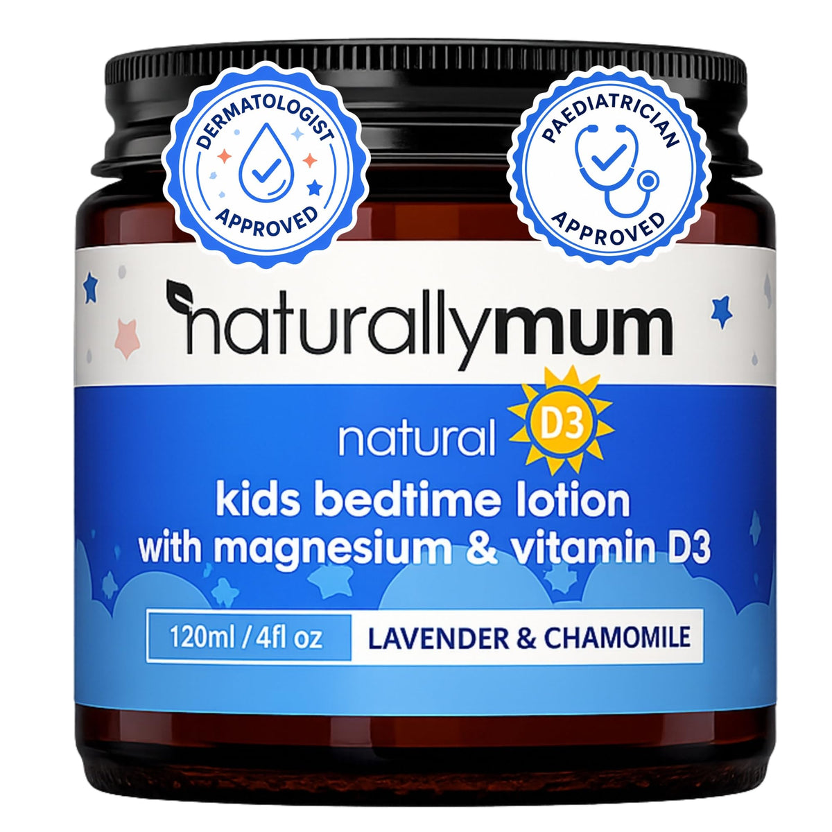Lotion de Nuit au Magnésium pour Enfants NaturallyMum 280g vue avant