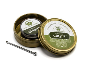 Lotus Blooming Herbs Shilajit résine 10g avec cuillère de dosage
