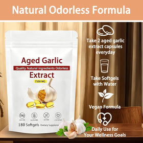 Louma NuvaPure Aged Garlic 7500mg sur fond blanc