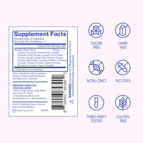 Love Wellness Complément Alimentaire 45 Jours Capsules avec ingrédients
