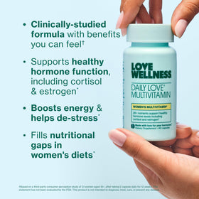 Love Wellness Daily Love Multivitamin bottle side view