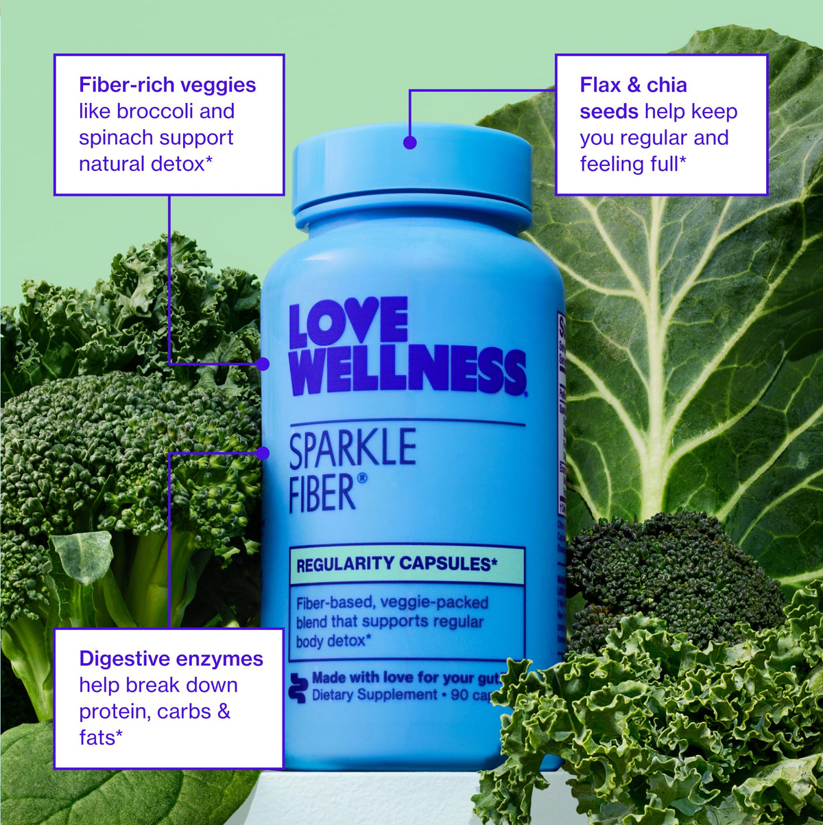 Love Wellness Sparkle Fiber ingrédients principaux