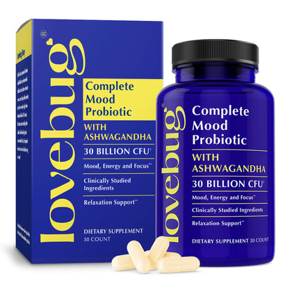 LOVEBUG Complément Alimentaire Mood Probiotic 30 gélules vue de face