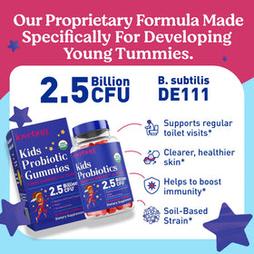 LOVEBUG Gummies Probiotiques Enfants 60 Gummies Fraise côté