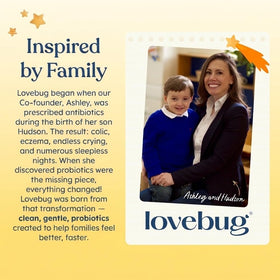 LOVEBUG Mood Probiotic gélules en situation sur une table