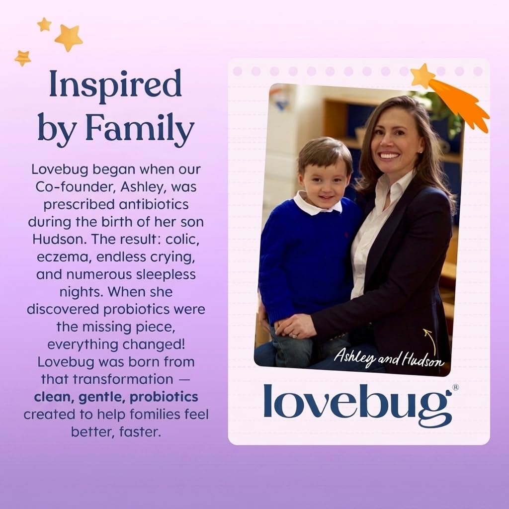LOVEBUG Postnatal capsules avec verre d'eau