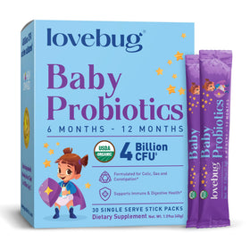 LOVEBUG Probiotique Bio pour Bébés 30 Sachets vue de face
