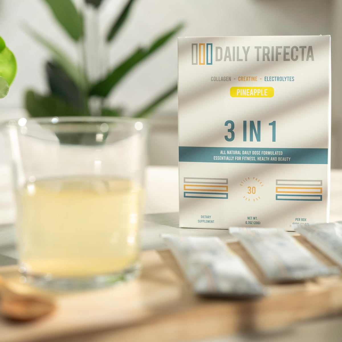 lovie style Daily Trifecta mélange en poudre saveur ananas