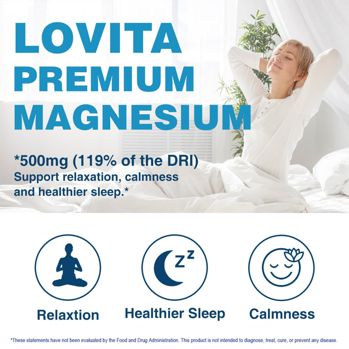 LOVITA Complexe de Magnésium Triple 500 mg, prise de capsules