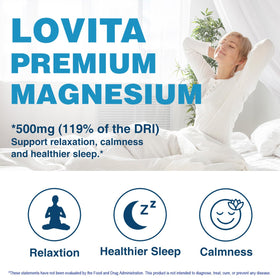 LOVITA Complexe de Magnésium Triple 500 mg, prise de capsules