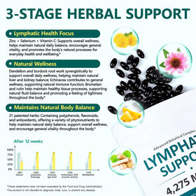 LTQXGT Complément Alimentaire Lymphatique 240 Gélules avec étiquette