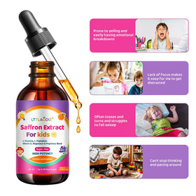 LTTLAODIZ Complément Alimentaire Saffron 60ml, utilisation par un enfant