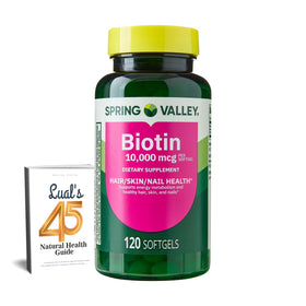 LUAL Biotine 10 000 mcg 240 comprimés vue de face