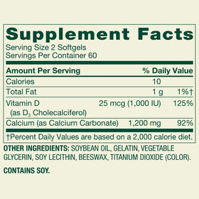 LUAL Calcium 600 mg et Vitamine D3 gélules en main