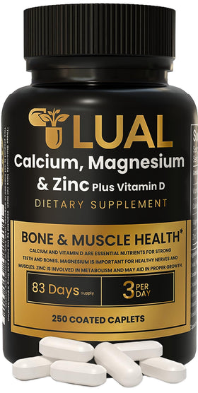LUAL Complément Alimentaire Calcium Magnésium Zinc D3 - boîte avant