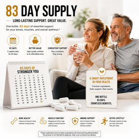 LUAL Complément Alimentaire Calcium Magnésium Zinc D3 - informations nutritionnelles