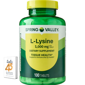 LUAL L-Lysine 1000mg tablettes 100 unités vue de face