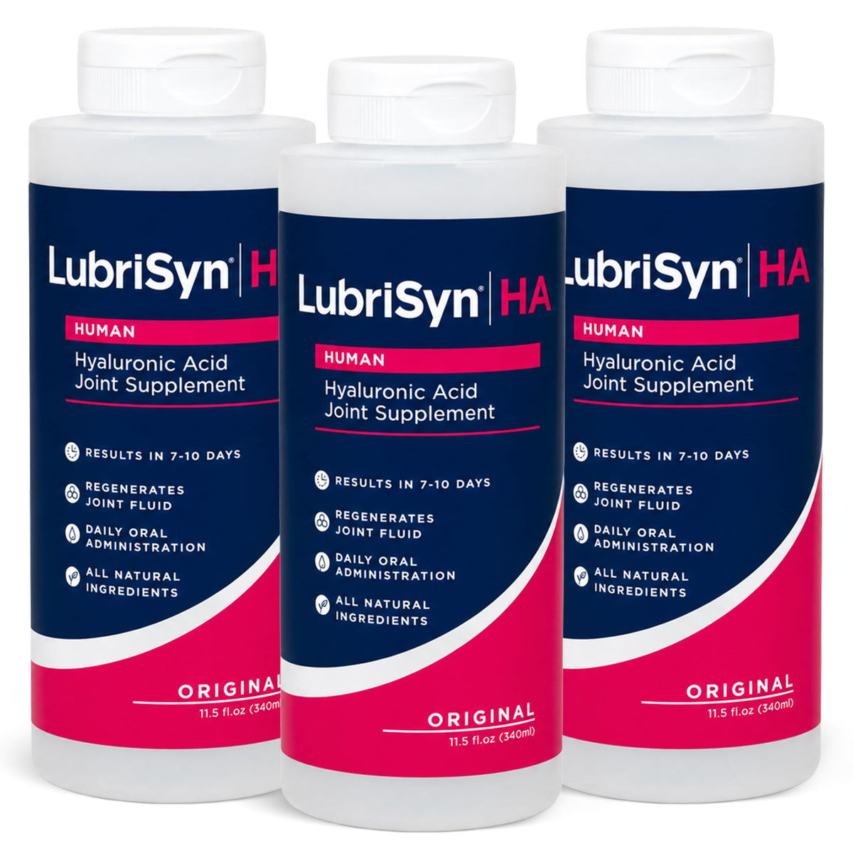 Lubrisyn HA 11,5 oz bouteille frontale avec étiquette