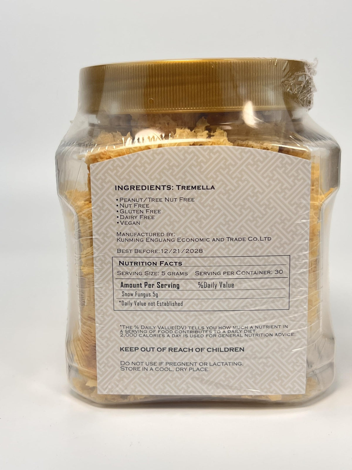 LUCENTIS Champignon Blanc Tremella Fuciformis 150g dans un bol avec des ingrédients