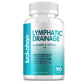 LUCKCHAN Compléments Alimentaires Drainage Lymphatique 90 Capsules - vue de face