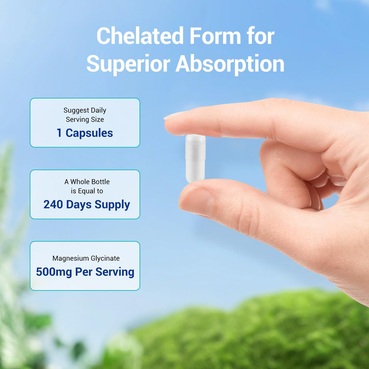 Luckycare Magnésium Glycinate 500mg en usage quotidien