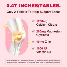 LUCNVEM Calcium Citrate 1200 mg comprimés sur une table