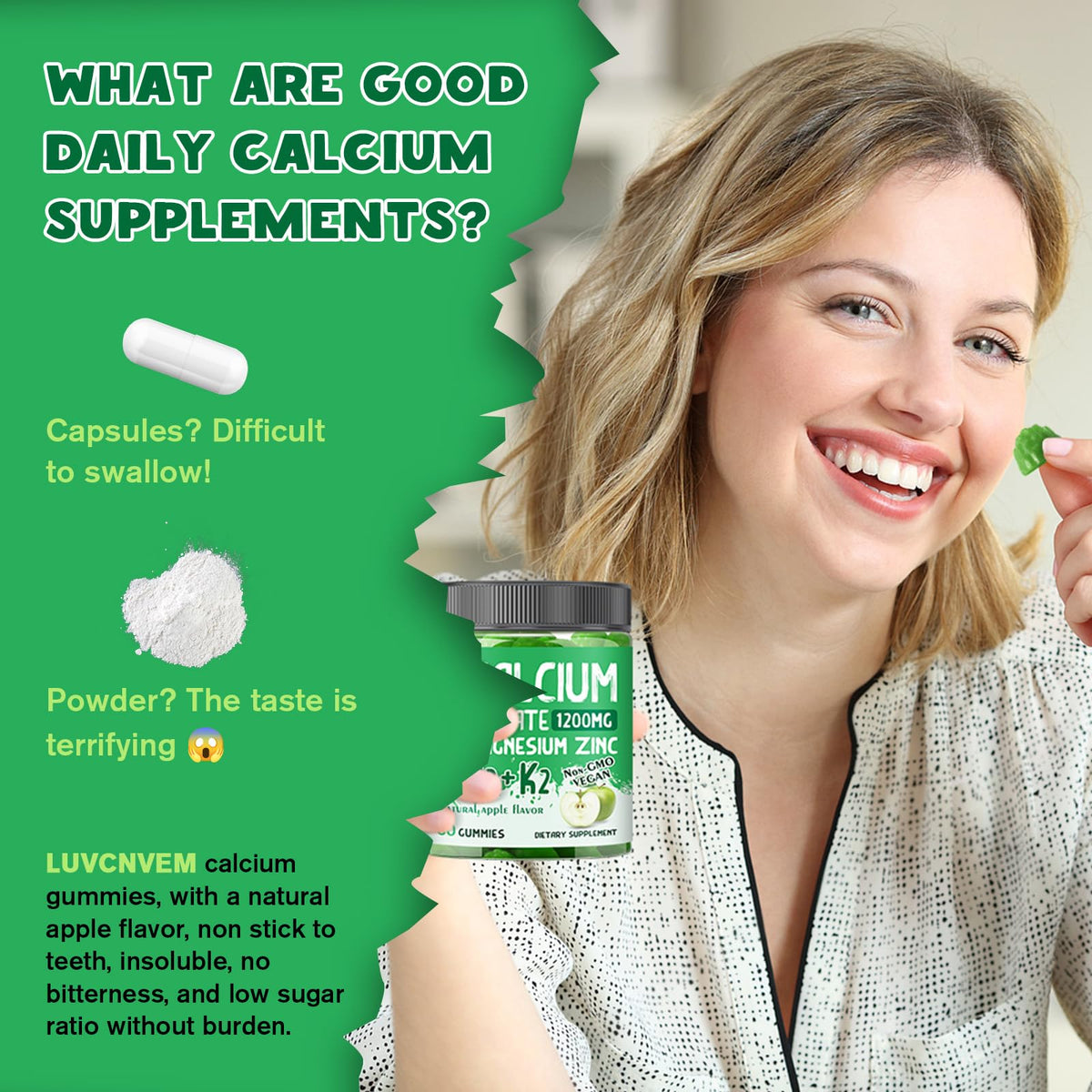 LUCNVEM Calcium Citrate 1200 mg, présentation des ingrédients