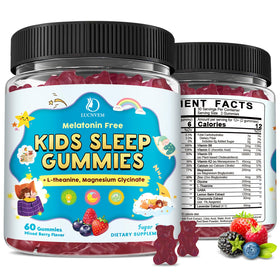 LUCNVEM Gummies de Sommeil pour Enfants, flacon de 120 gummies