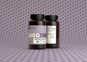 LugoTab 50 mg comprimés vue de face avec étiquette en couleur brune