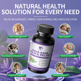 Lukaree Extrait de Racine de Kava Kava Liposomal 60 Capsules sur une table
