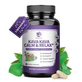 Lukaree Extrait de Racine de Kava Kava Liposomal 60 Capsules vue de face