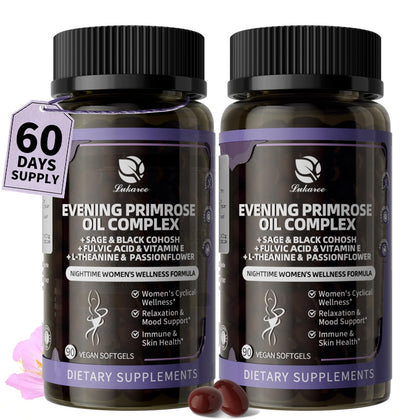 Lukaree huile de onagre 1000mg flacon avant
