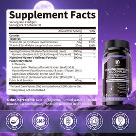 Lukaree huile de onagre 1000mg flacon sur fond blanc