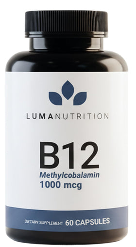 Luma Nutrition B12 1000 mcg 60 capsules vue de face