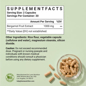 Luma Nutrition Citrus Bergamot 1000mg en contexte de prise