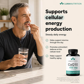 Luma Nutrition CoQ10 400mg en contexte de vie quotidienne